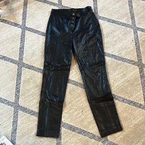 Guess faux leather moto skinny leggings